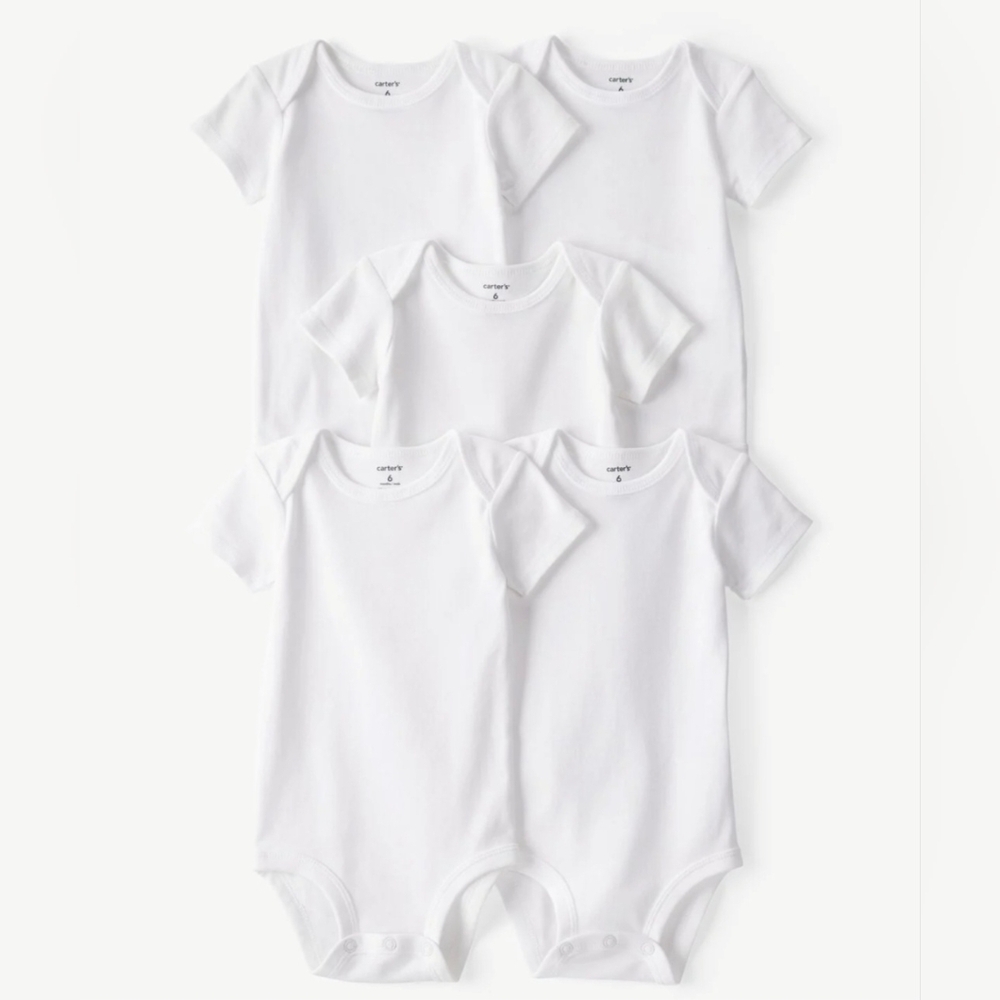 Carter's White Infant Bodysuits Pack